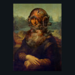 Steampunk da Vinci Mona Lisa Divers Helmet Pop Art Poster<br><div class="desc">Steampunk Mona! Der Helm des Vintagen Tauchers. Leonardo da Vincis ikonisches Gemälde, die Sternenausstellung des Louvre in Paris, muss die Mona Lisa das bekannteste und am leichtesten erkennbare Bild der Welt sein. Es gibt viele Versionen dieses Gemäldes, hier sehen wir sie in der Steampunk-Mode-Phase, erstellt von Paul Stickland. Sorry Leo!...</div>