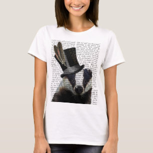 Steampunk Dachs im Zylinder T-Shirt