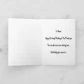 Steampunk Dackel Hund + Rose AH10 Geburtstag Karte (Innenseite)