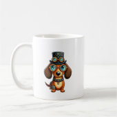 Steampunk-Dackel Kaffeetasse (Links)