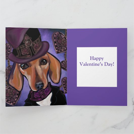 STEAMPUNK-DACKEL KARTE (Innenseite)