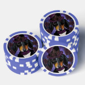 STEAMPUNK-DACKEL POKERCHIPS (Stapel)