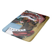 Steampunk-Dackel Schuhe Stiefel Viktorianisch Badematte (Schrägansicht)