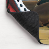 Steampunk-Dackel Schuhe Stiefel Viktorianisch Mousepad (Ecke)