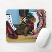 Steampunk-Dackel Schuhe Stiefel Viktorianisch Mousepad (Mit Mouse)