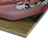 Steampunk-Dackel Schuhe Stiefel Viktorianisch Schneidebrett (Ecke)