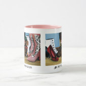 Steampunk-Dackel Schuhe Stiefel Viktorianisch Tasse (Zentrum)