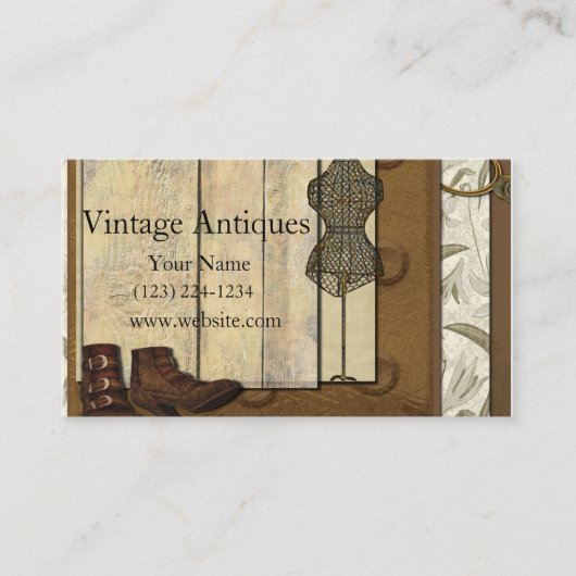 Steampunk Damenschneiderin-Raum Visitenkarte (Vorderseite)