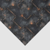 Steampunk Dampf & Rohre Dark Pattern BN6 Decoupage Seidenpapier (Ausschnitt)