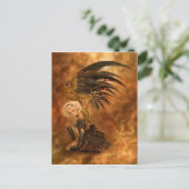 Steampunk Dark Angel Postcard Postkarte (Stehend Vorderseite)