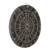 Steampunk Dartboard Dartscheibe (Vorderseite Links)