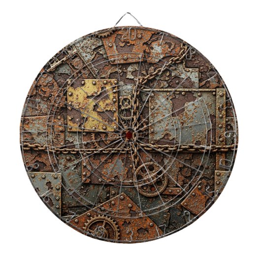 Steampunk Dartboard Dartscheibe (vorne)