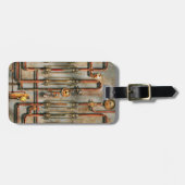 Steampunk - Das Schmierkrümmer Gepäckanhänger (Vorderseite horizontal)