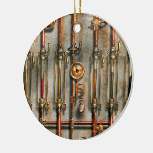 Steampunk - Das Schmierkrümmer Keramik Ornament (Links)