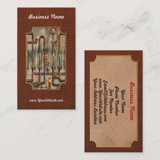 Steampunk - Das Schmierkrümmer Visitenkarte (Vorne/Hinten)