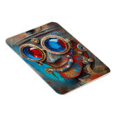 Steampunk Das Zin-Man-Portrait Magnet (Rechte Seite)