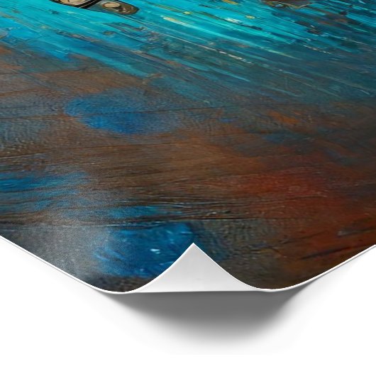 Steampunk Das Zin-Man-Portrait Poster (Ecke)