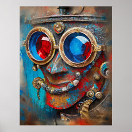 Steampunk Das Zin-Man-Portrait Poster