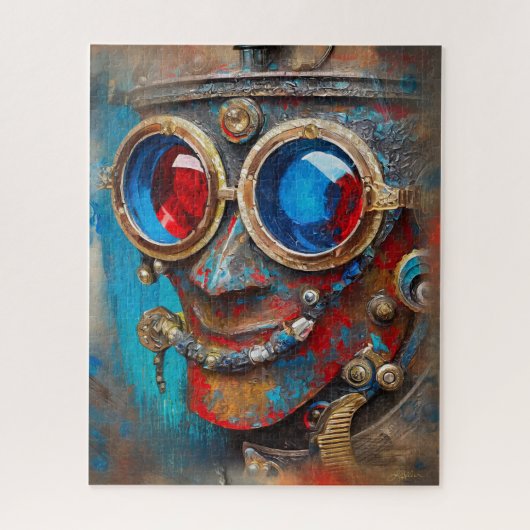 Steampunk Das Zin-Man-Portrait Puzzle (Vertikal)