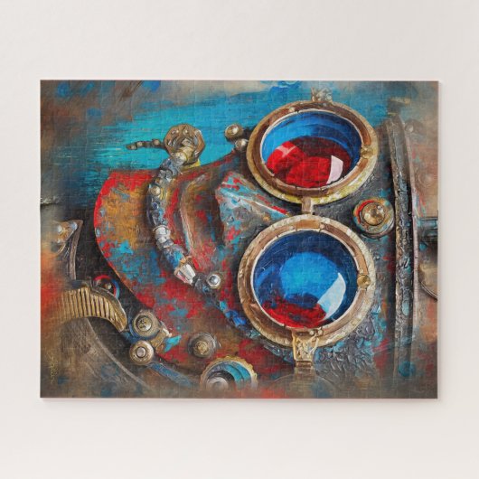 Steampunk Das Zin-Man-Portrait Puzzle (Horizontal)