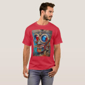 Steampunk Das Zin-Man-Portrait T-Shirt (Vorne ganz)