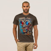 Steampunk Das Zin-Man-Portrait T-Shirt (Vorne ganz)
