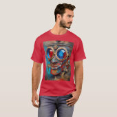 Steampunk Das Zin-Man-Portrait T-Shirt (Vorne ganz)
