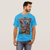 Steampunk Das Zin-Man-Portrait T-Shirt (Vorne ganz)