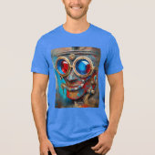 Steampunk Das Zin-Man-Portrait Tri-Blend Shirt (Vorderseite)