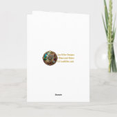 Steampunk Das Zinn-Man-Portrait mit Zitat Karte (Rückseite)