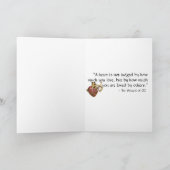 Steampunk Das Zinn-Man-Portrait mit Zitat Karte (Innenseite)