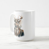 Steampunk Deer Coffee Tasse (Vorderseite Links)