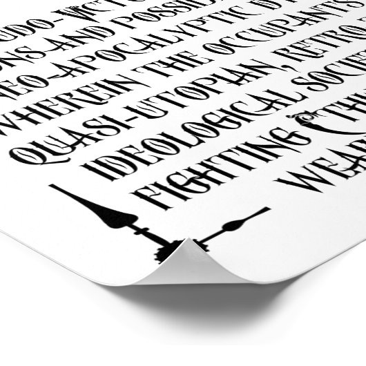 Steampunk Definition Poster (Ecke)