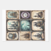 Steampunk-Dekorationselemente für Decopage #1 Geschenkpapier Set (Vorderseite 2)