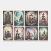 Steampunk-Dekorationselemente für Decopage #1 Geschenkpapier Set (Vorderseite)