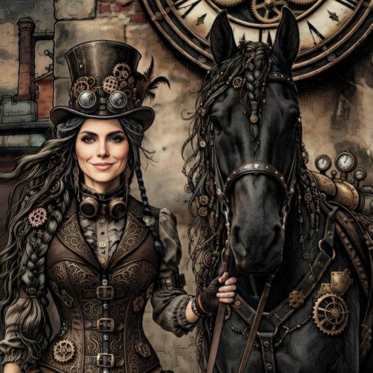 Steampunk-Dekoratives Papier für Frauen