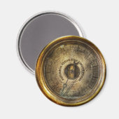 Steampunk - Der Druckmesser Magnet (Vorderseite/Rückseite)