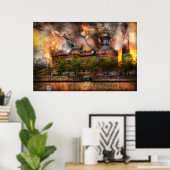 Steampunk - Der Krieg hat begonnen Poster (Heimbüro)