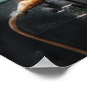 Steampunk - Der Motor der Dampfpumpe Poster (Ecke)