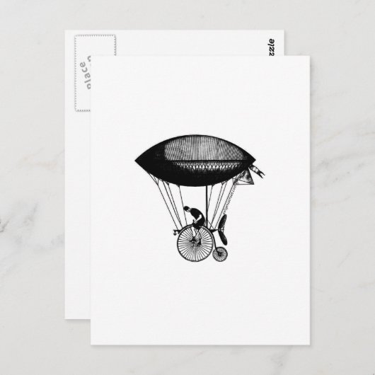 Steampunk-Derigicyclist Postkarte (Vorne/Hinten)