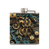 Steampunk-Design Flachmann (Rückseite)