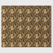 Steampunk-Design Geschenkpapier (Flach)