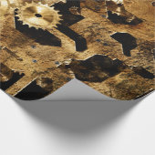 Steampunk-Design Geschenkpapier (Ecke)