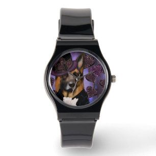 Steampunk Deutscher Schäferhund Armbanduhr
