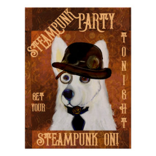Steampunk Deutscher Schäferhund       Poster