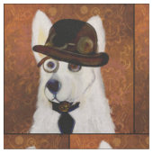 STEAMPUNK DEUTSCHER SCHÄFERHUND STOFF (Nahaufnahme)