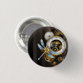 Steampunk-Dialoge mit Drachenfliege Button (Vorne & Hinten)