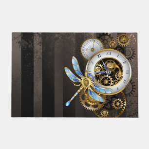 Steampunk-Dialoge mit Drachenfliege Fußmatte