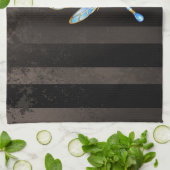 Steampunk-Dialoge mit Drachenfliege Geschirrtuch (Gefaltet)