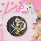 Steampunk-Dialoge mit Drachenfliege Pappteller (Party)